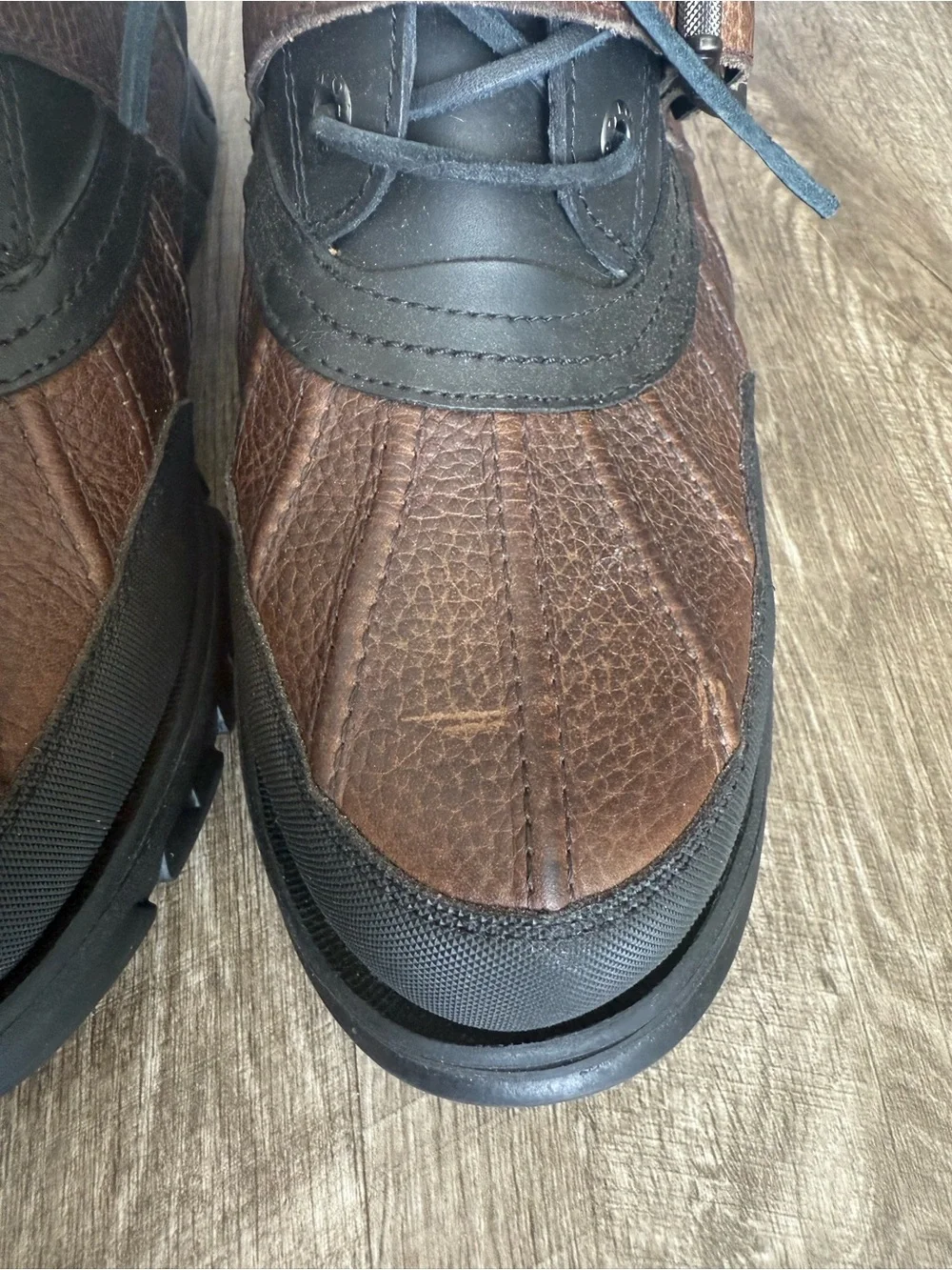 Polo Ralph Lauren Men’s Dover III Brown Leather Buckle Shoes Size 9D